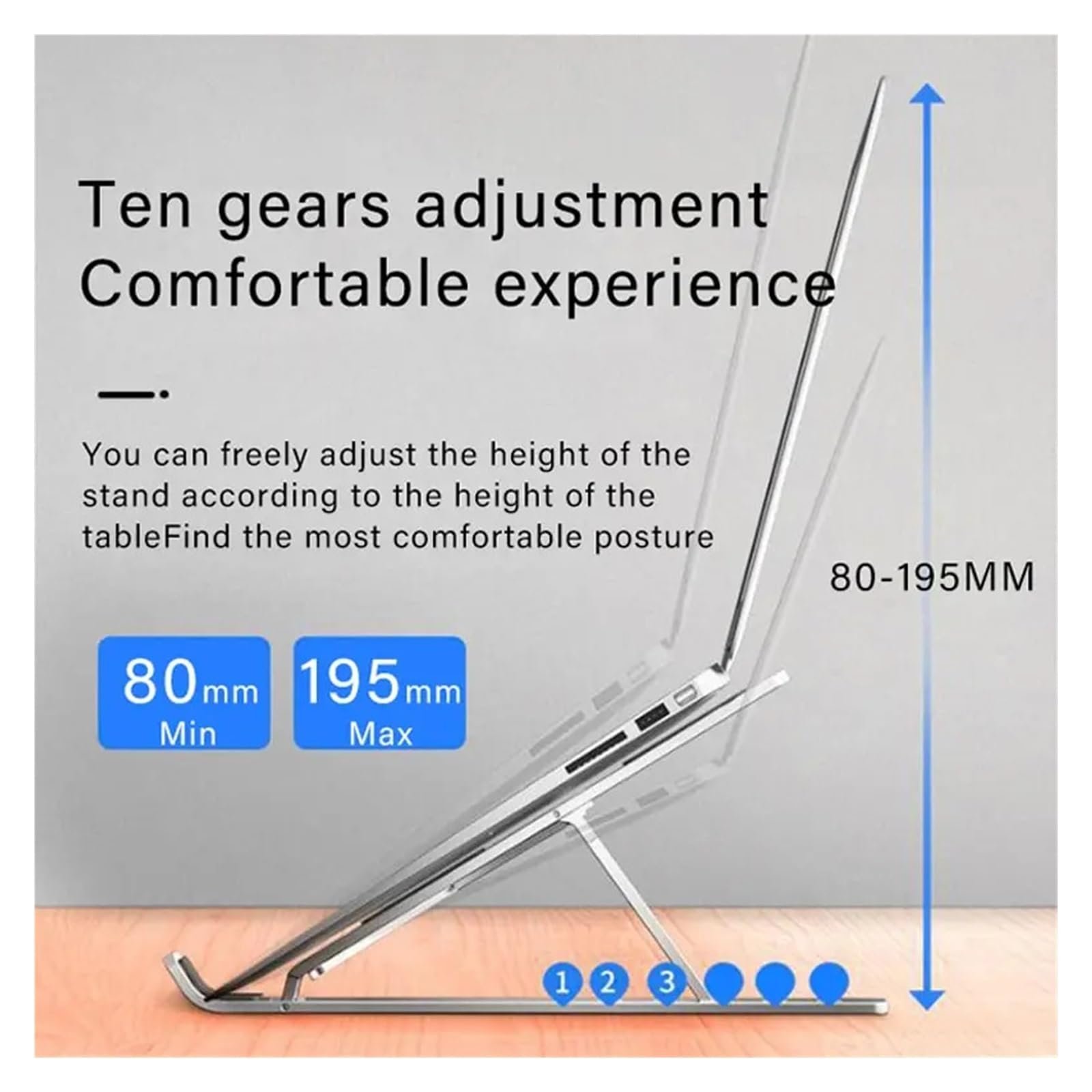 Підставка для ноутбука портативна багатоцільова гнучка з можливістю налаштування, фото №6