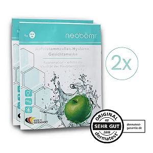 Тканевая маска для лица Neobömi Hyaluron с яблочными стволовыми клетками, антивозрастная маска для лица, уход за лицом Perfect Age Fit, Luxury Beauty, эффект патчей для глаз, 4 + 1 шт, набор масок synthetic.ua - Фото 1