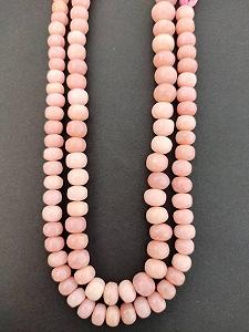 Круглые гладкие бусины Розовый цвет 7-7.5 мм, нить длиной 28 см бусины из драгоценных камней для ожерелья, браслета synthetic.ua - Фото 1