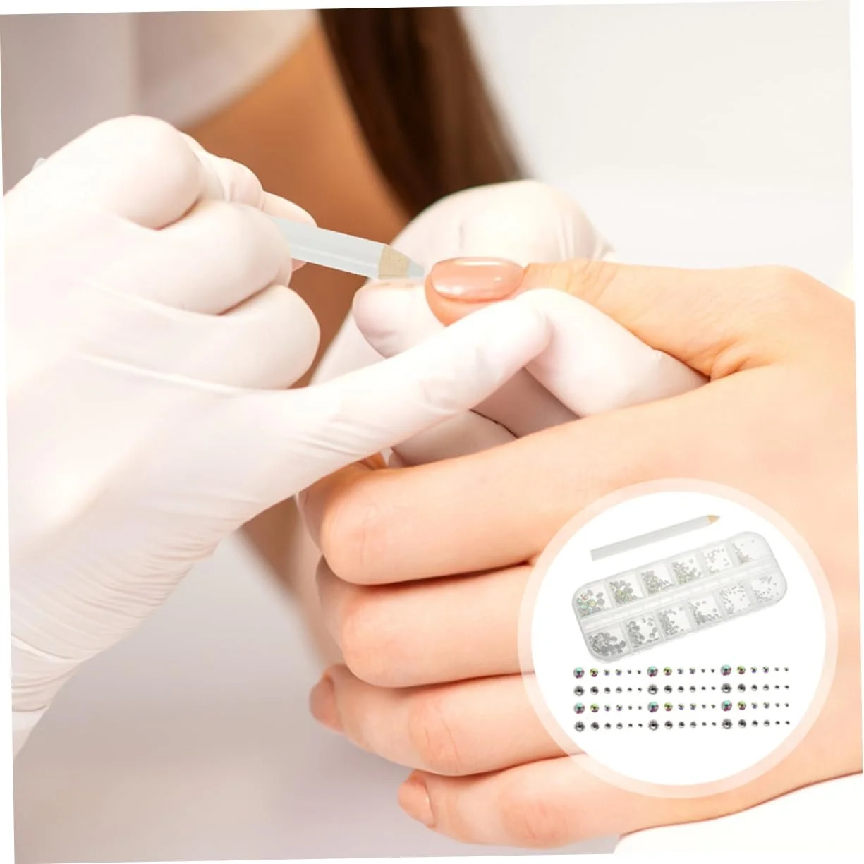 Набор страз для ногтей minkissy 3D, фото №2