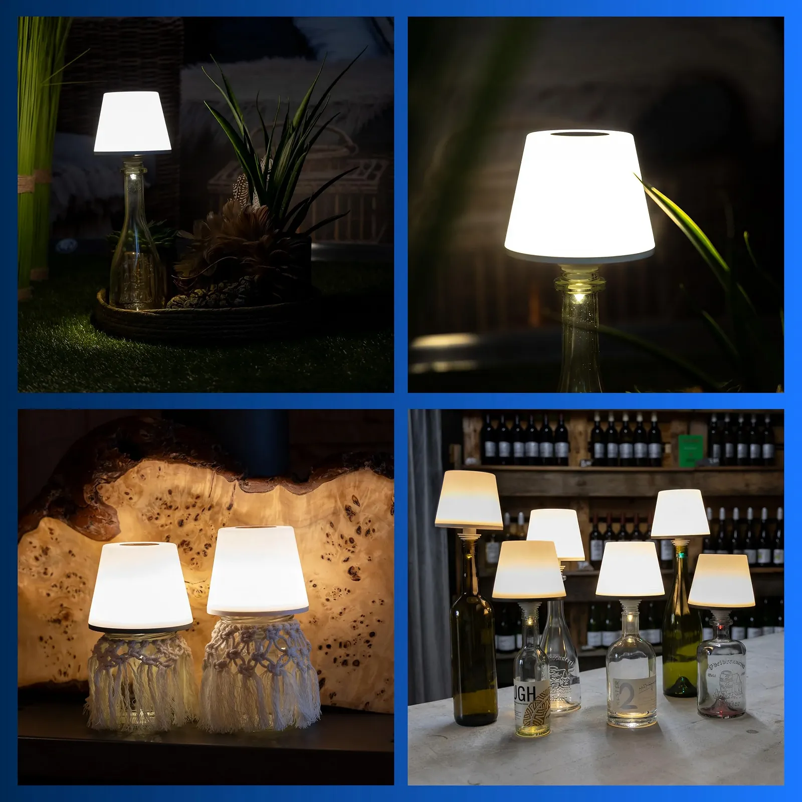 Настільна лампа REV LAMPRUSCO LED акумуляторна для пляшок бездротова 130 Лм 2 Вт 4000 мАг димована IP54, фото №4