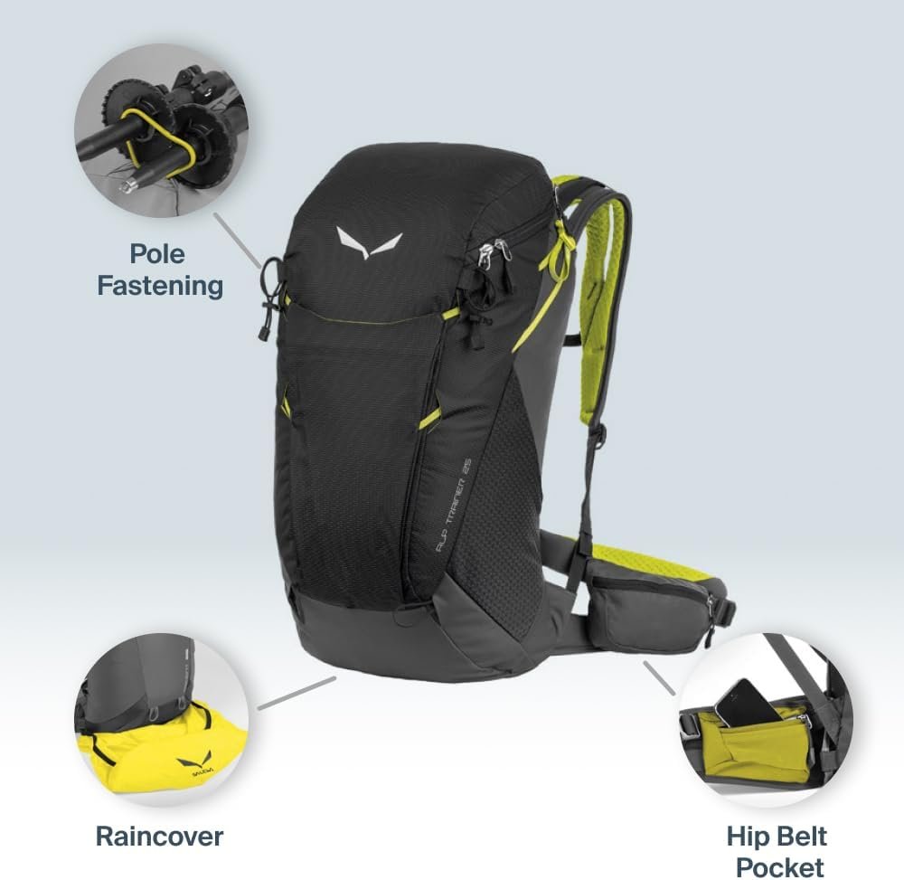 Рюкзак Salewa Unisex Alp 25 л. Черно-синяя, фото №6