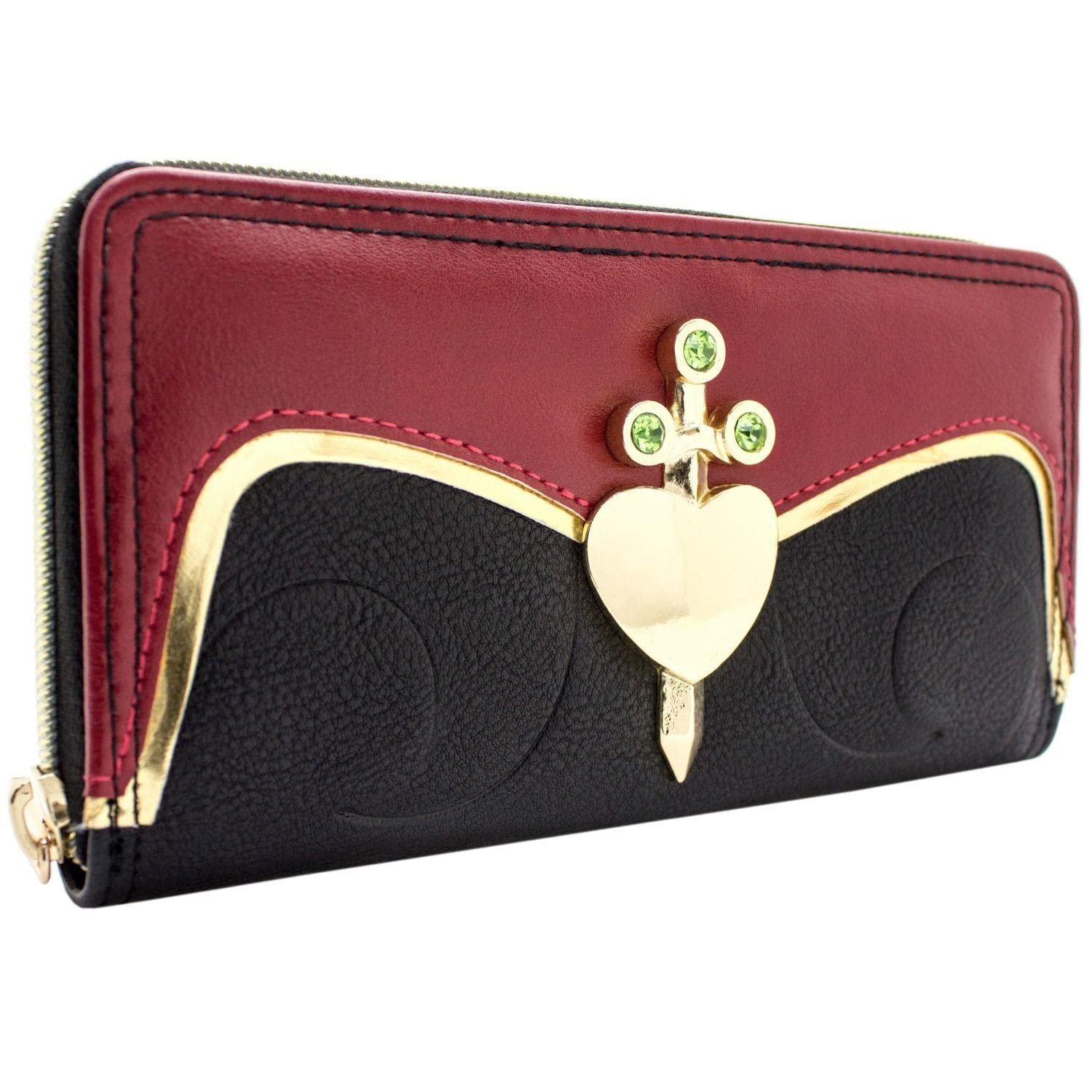 Кошелек Типа Клатч Animation Snow White Evil Queen Heart Box Metal Emblem Черный, фото №1