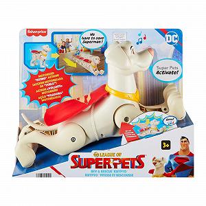 Фігурка-трансформер Fisher-Price DC Comics DC Super Pets HJF35 Супершвидкісний політ Кріпто 35,5 см synthetic.ua - Фото 1