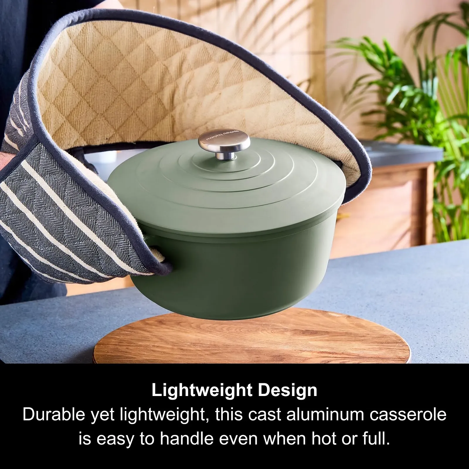 Каструля Morphy Richards 851251 24 см Алюмінієва з антипригарним покриттям Зелена, фото №4 Каструля Morphy Richards 851251 24 см Алюмінієва з антипригарним покриттям Зелена, фото №4