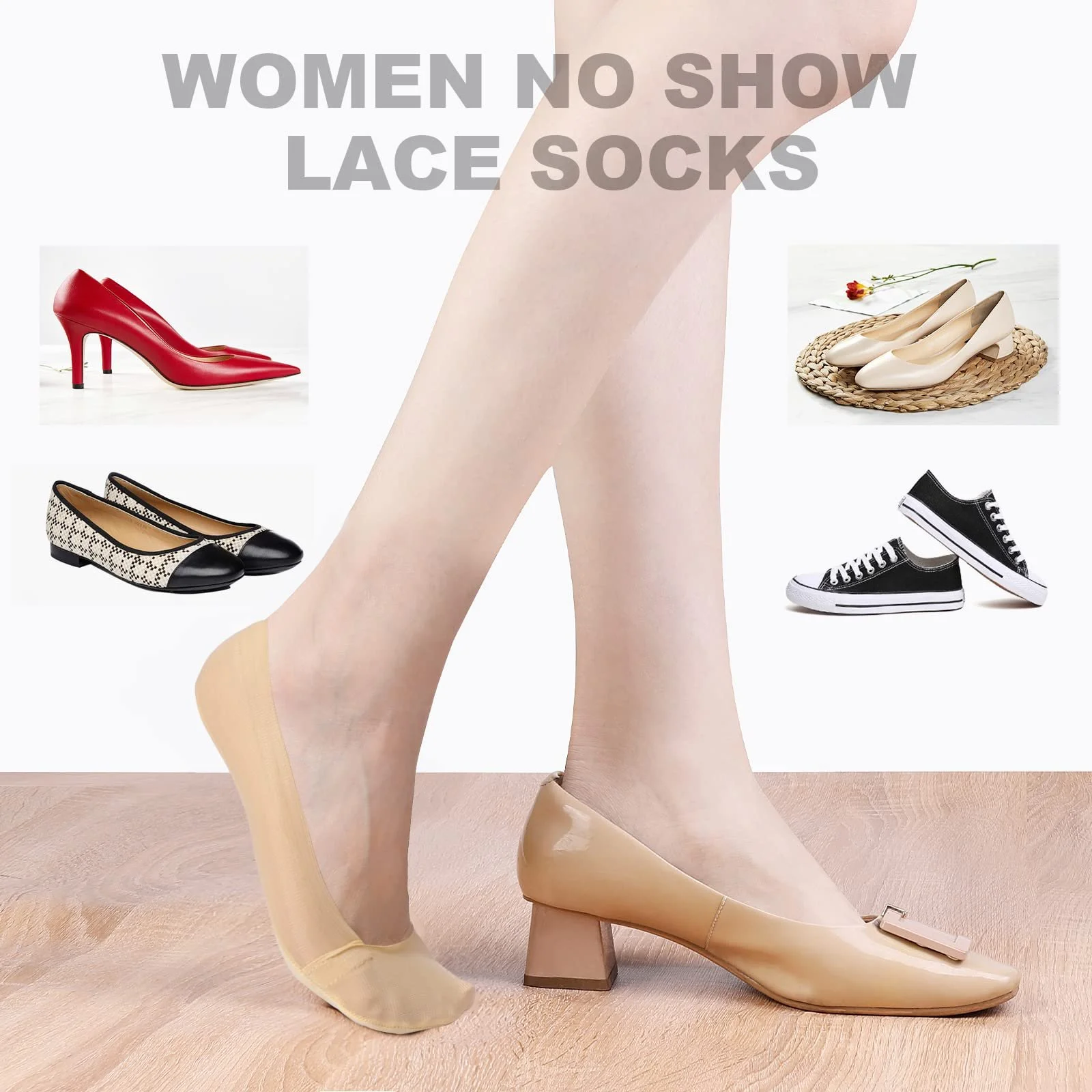 Шкарпетки-слідки TAGVO, 6 пар, фото №5