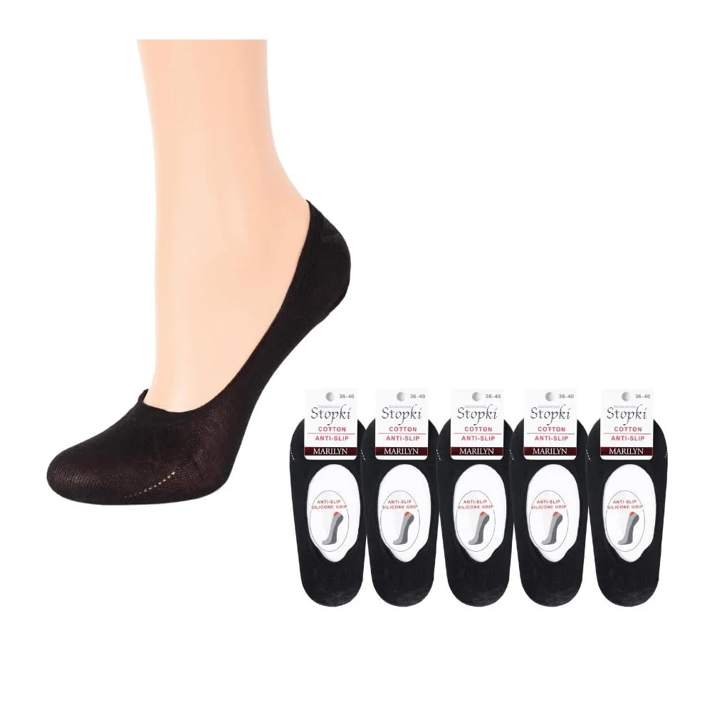 Жіночі шкарпетки з бавовни MARILYN Invisible Trainer 36-40, фото №1