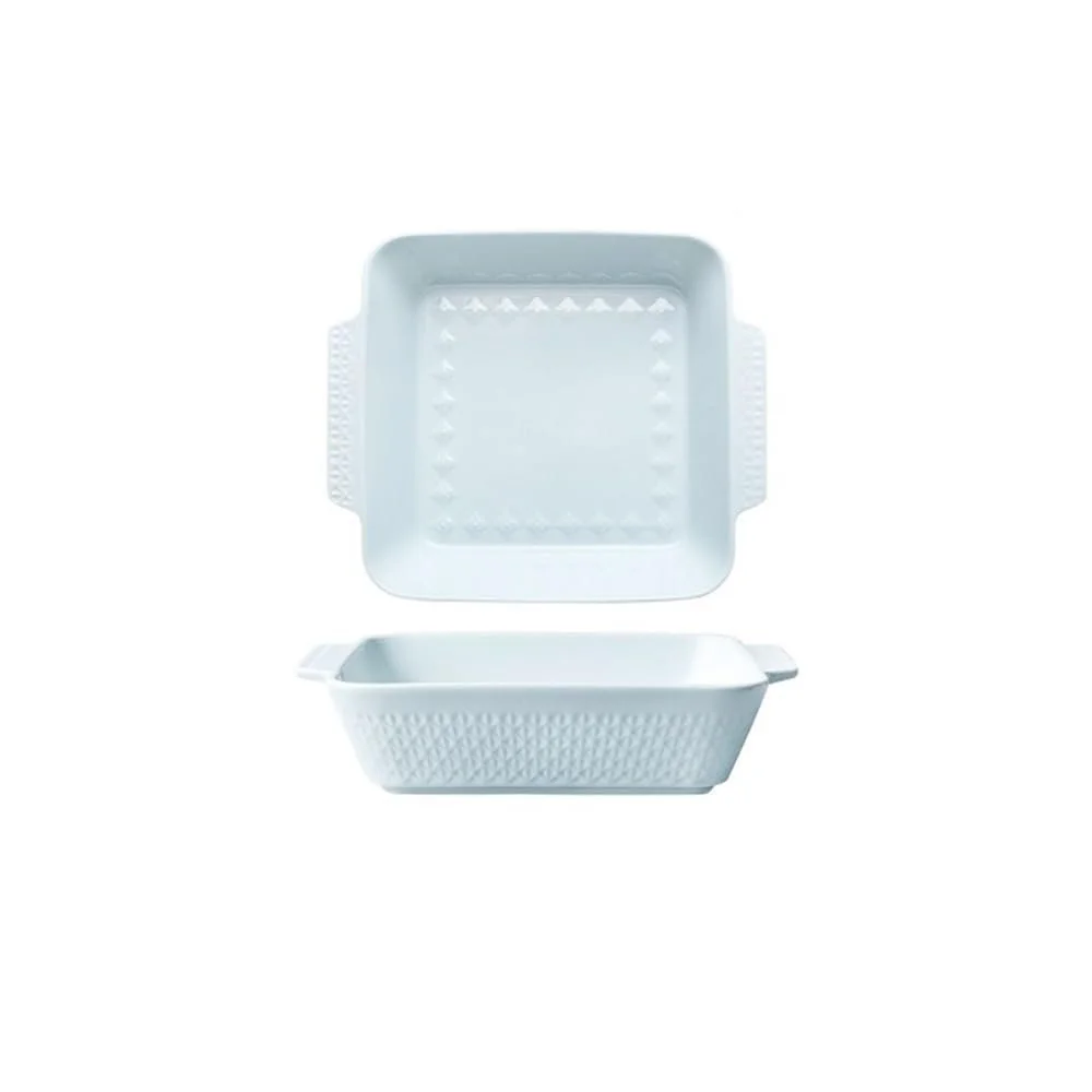 Форма для запекания Керамическая 1500 мл Прямоугольная с двойными ручками Фарфоровая, фото №3