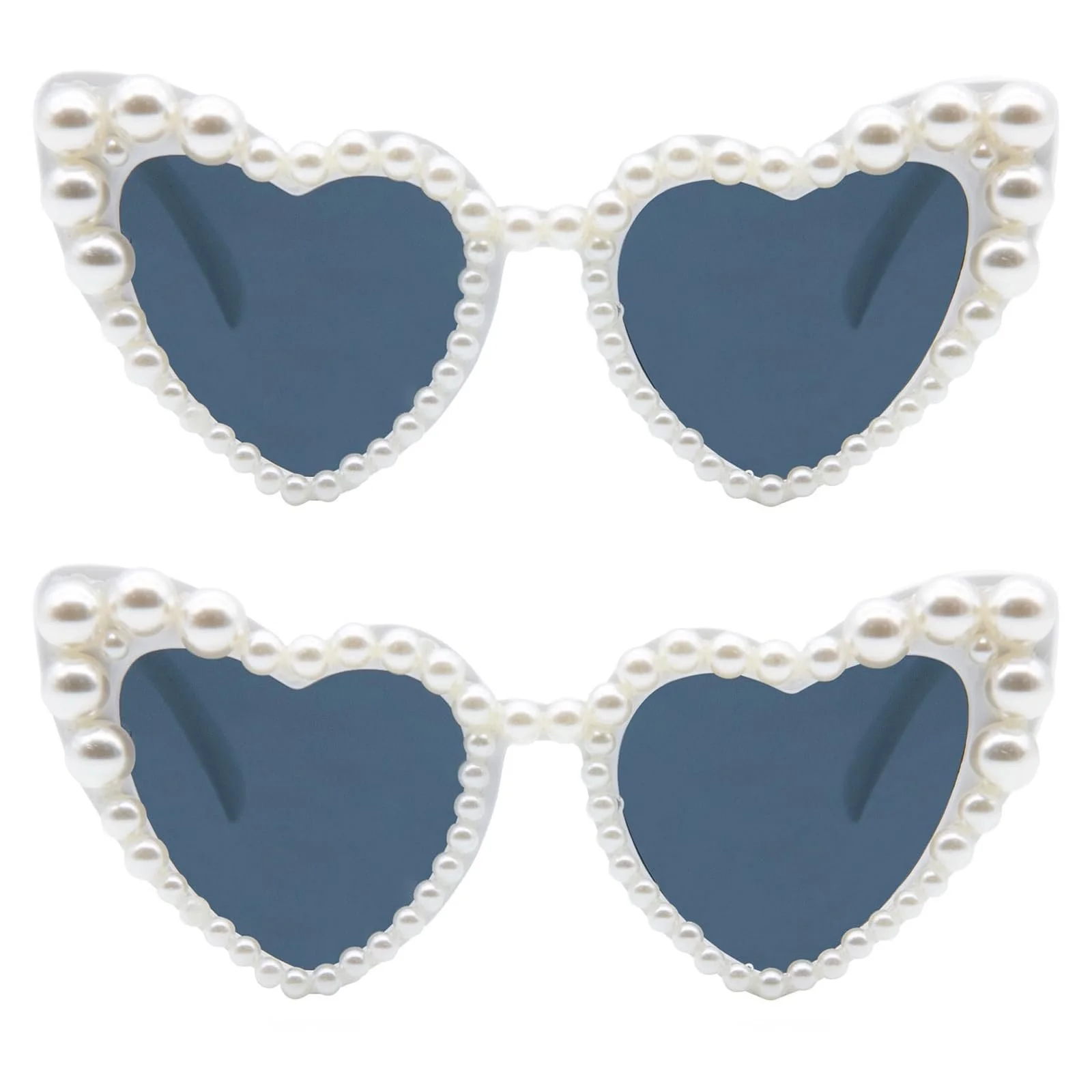 Вінтажні сонцезахисні окуляри Серце з бісером LJCZKA Ретро, фото №1