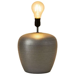 Настільна лампа Marrakech Camden XXL Vintage 39 см Boho Метал E27 Сріблястий - Фото 1