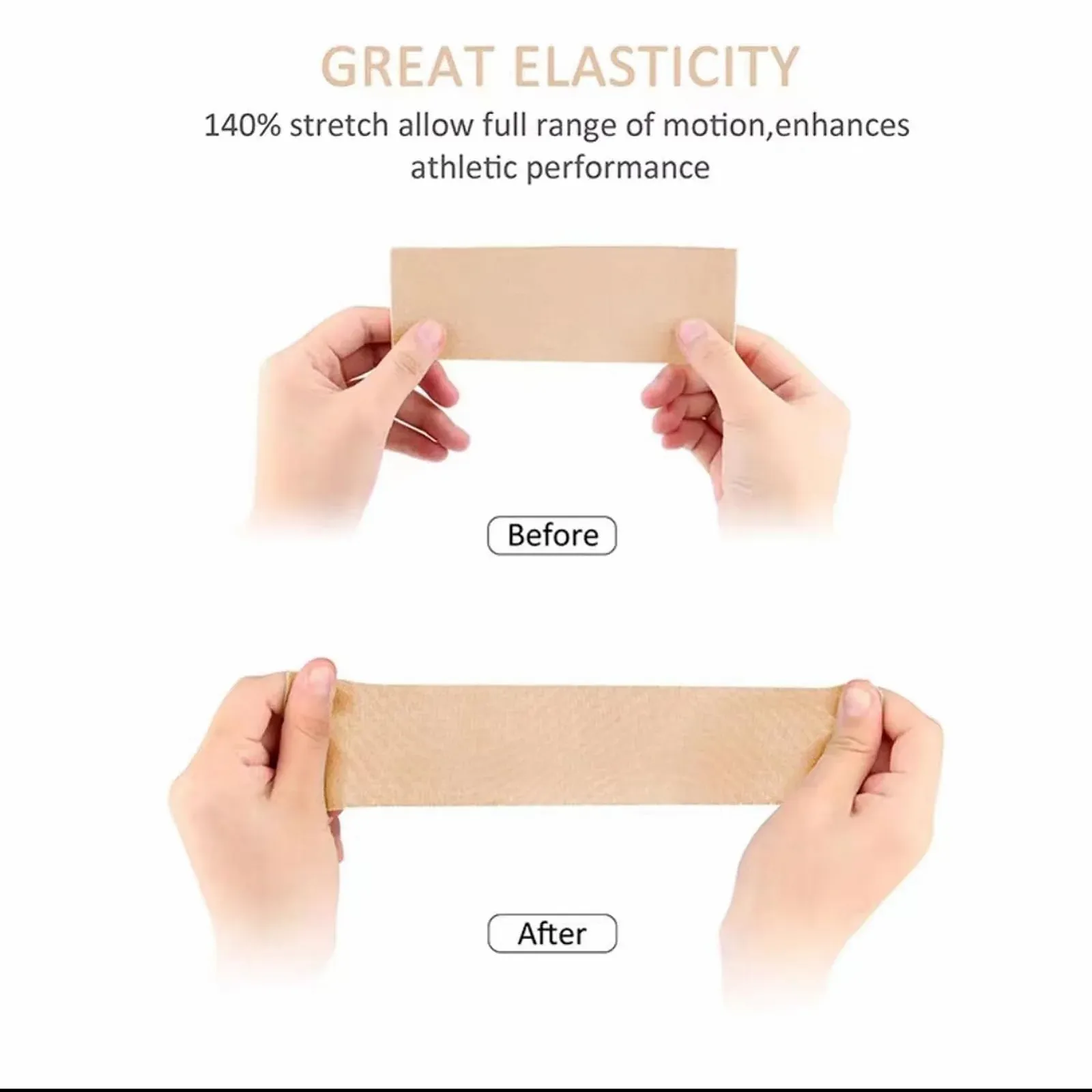 Стрічка для підтяжки обличчя Okaywork, біла, 2,5 см x 5 м, фото №8