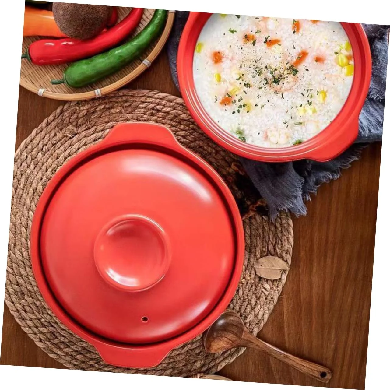 Кастрюля Garneck термостойкая с двойными ручками антипригарная, фото №5