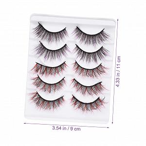 Фальшивые ресницы Angoily 25 пар 3D фиолетовые synthetic.ua - Фото 1