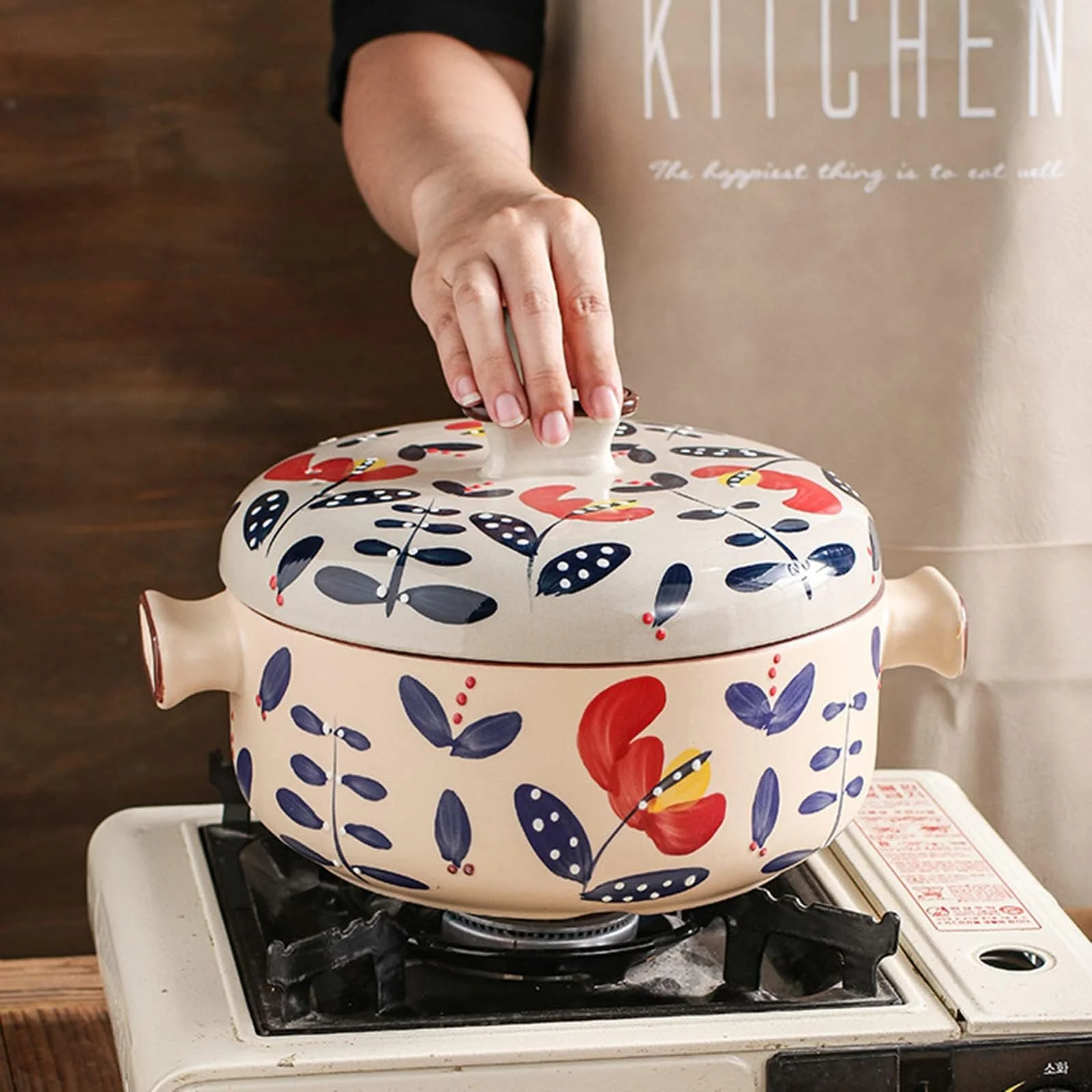 Каструля керамічна RSBFER C з бамбуковим кошиком-пароваркою 1.5 L, фото №3 Каструля керамічна RSBFER C з бамбуковим кошиком-пароваркою 1.5 L, фото №3