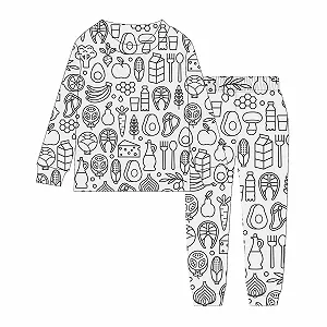 Піжама для розмальовування дитяча DIY розмальована вручну - Фото 1