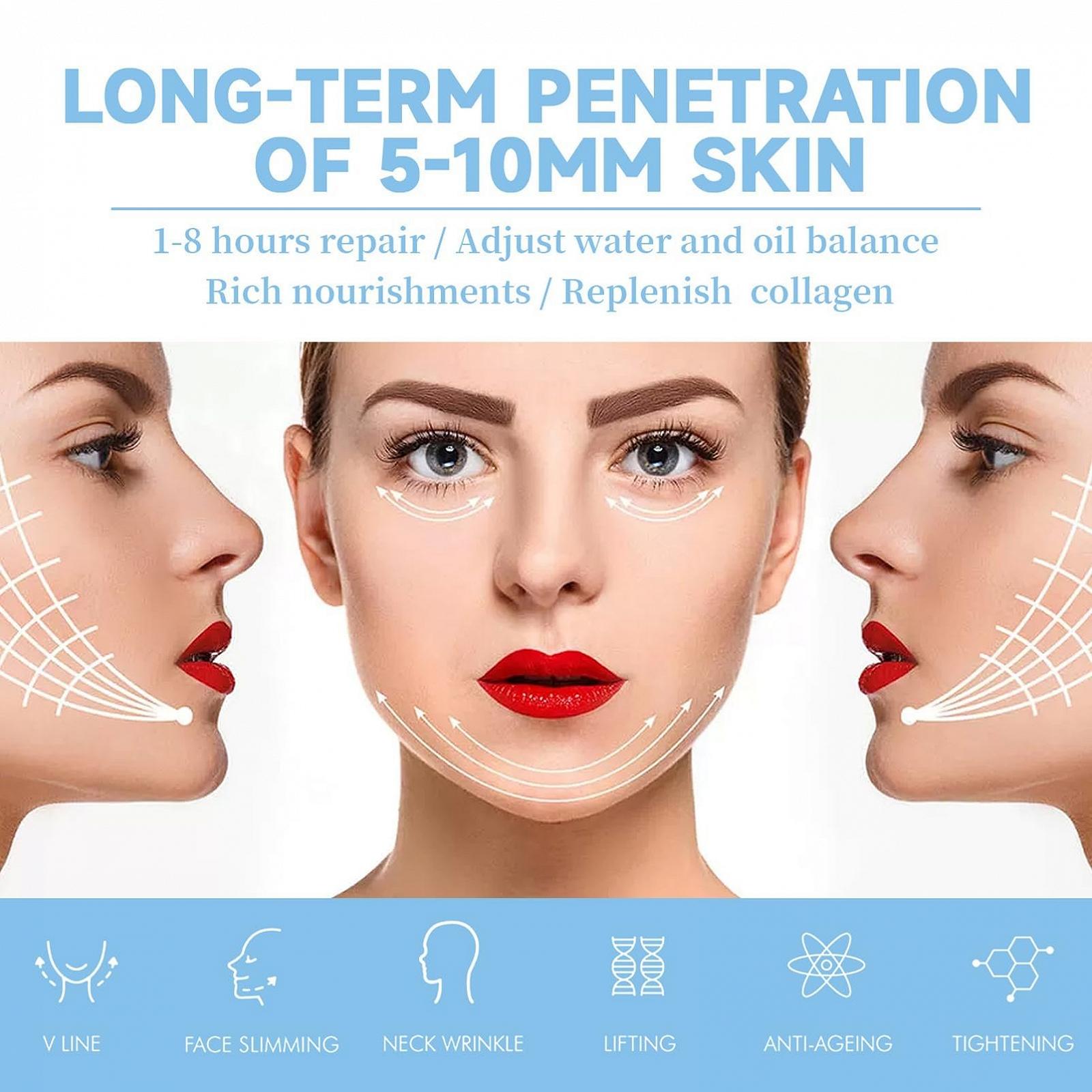 Маска для обличчя V-Line гіалуронова та набір патчів від зморшок, фото №6