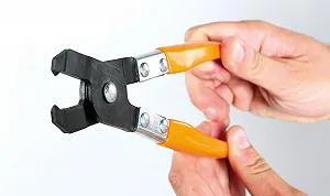 Клещи Beta для хомутов OETIKER® с низким профилем 53 мм, черно-оранжевые synthetic.ua - Фото 1