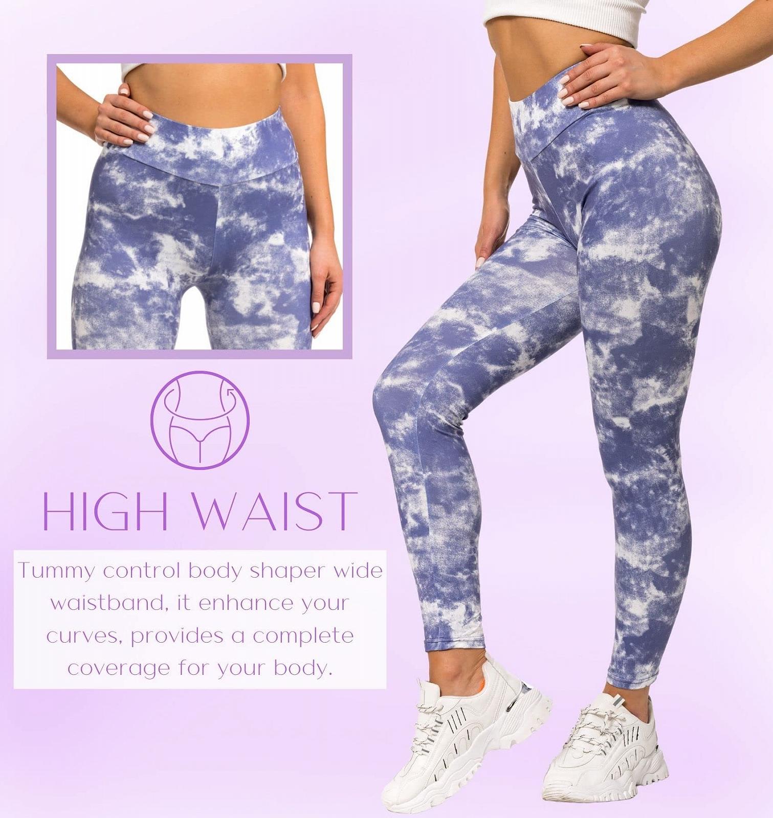 Леггинсы FUTURO FASHION Tie-Dye с высокой талией, эластичные спортивные Для фитнеса, бега и йоги, фото №6