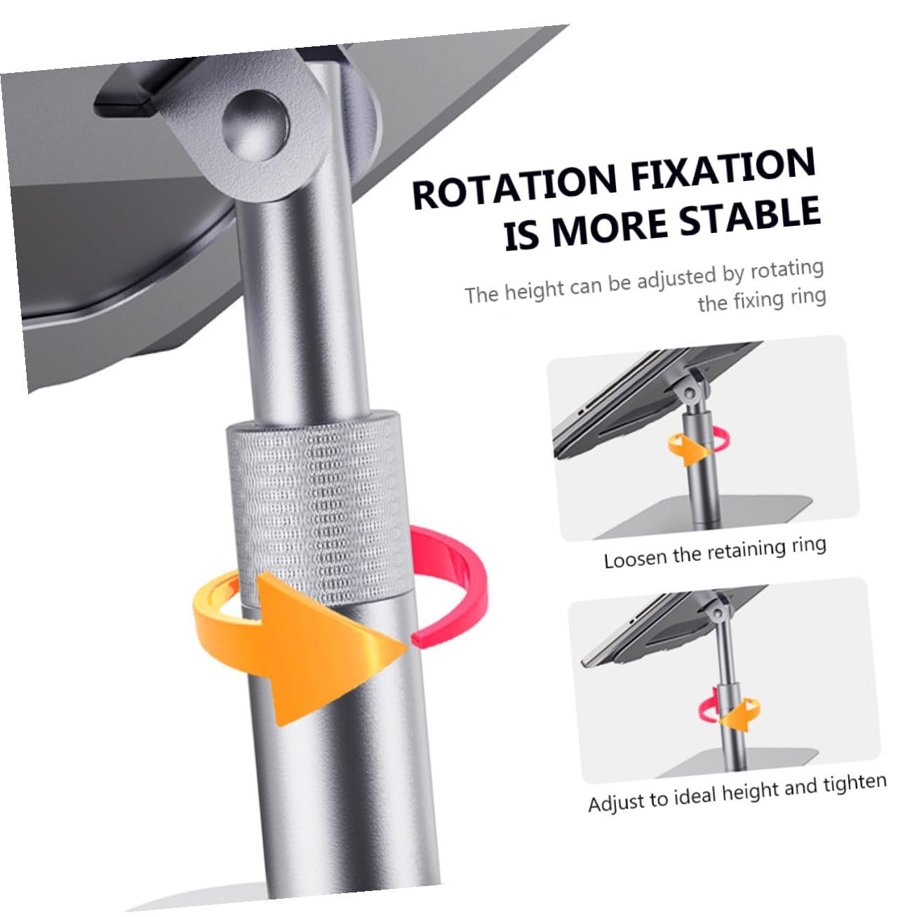 Портативная складная подставка для ноутбука серебристая, фото №8