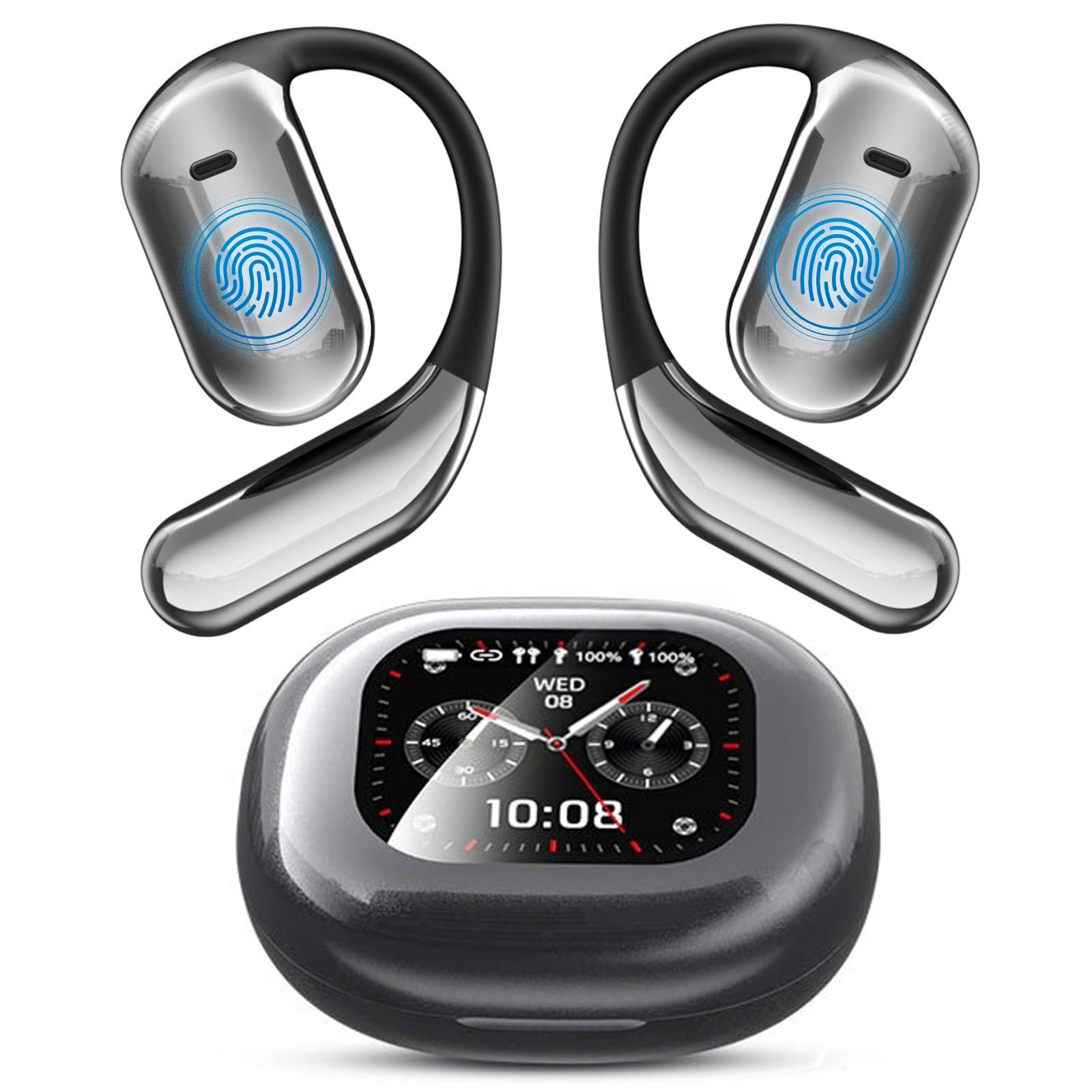 Навушники для перекладу Ki з сенсорним LCD екраном, фото №1 Навушники для перекладу Ki з сенсорним LCD екраном, фото №1