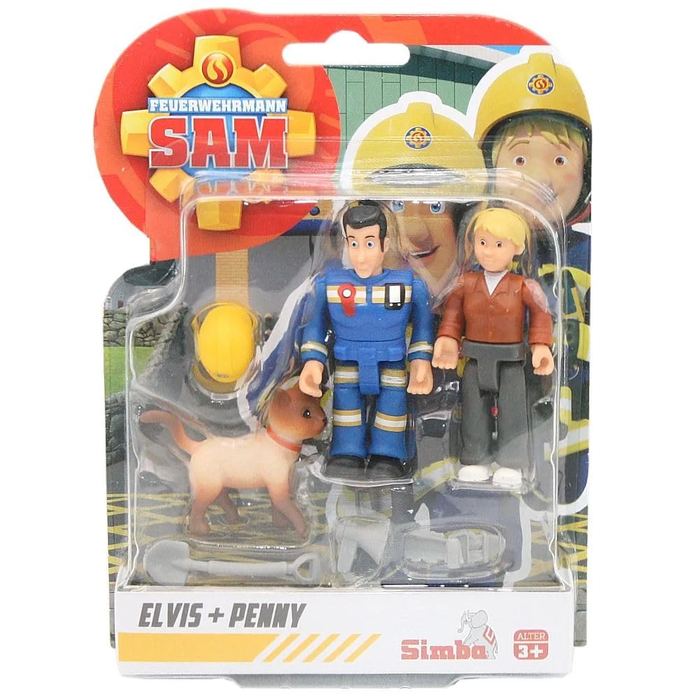 Набор игровых фигурок Fireman Sam Elvis, Penny, Cat 90130, фото №3