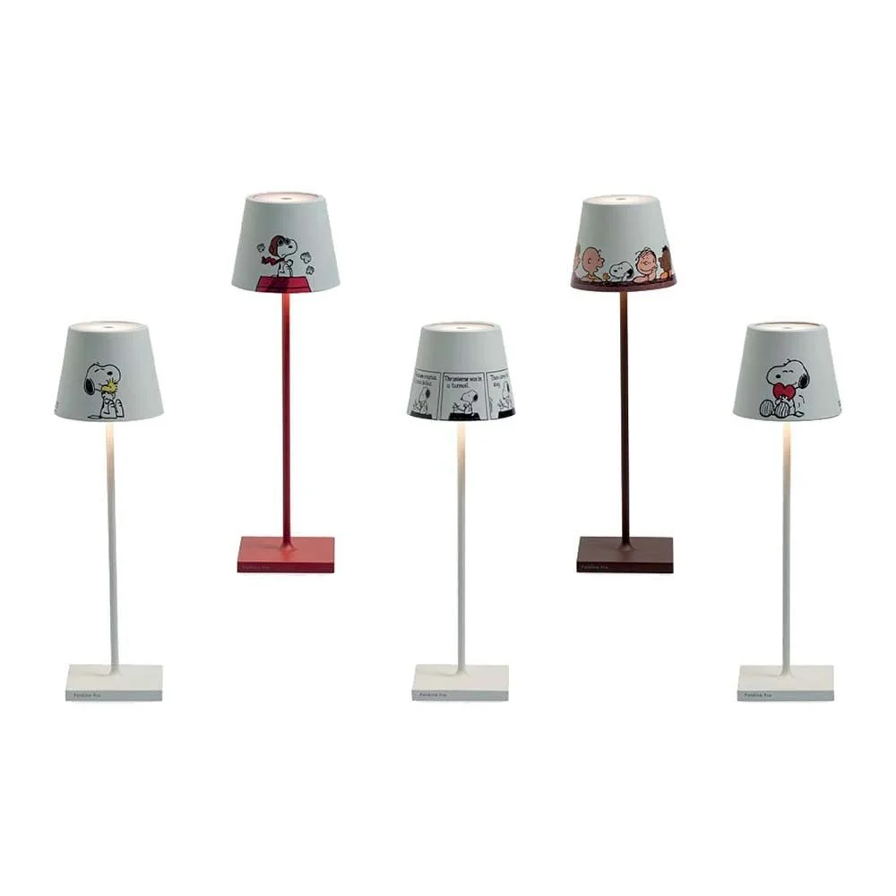 Настільна лампа Zafferano Lampes à Porter Poldina x Peanuts Heart акумуляторна IP65, фото №4