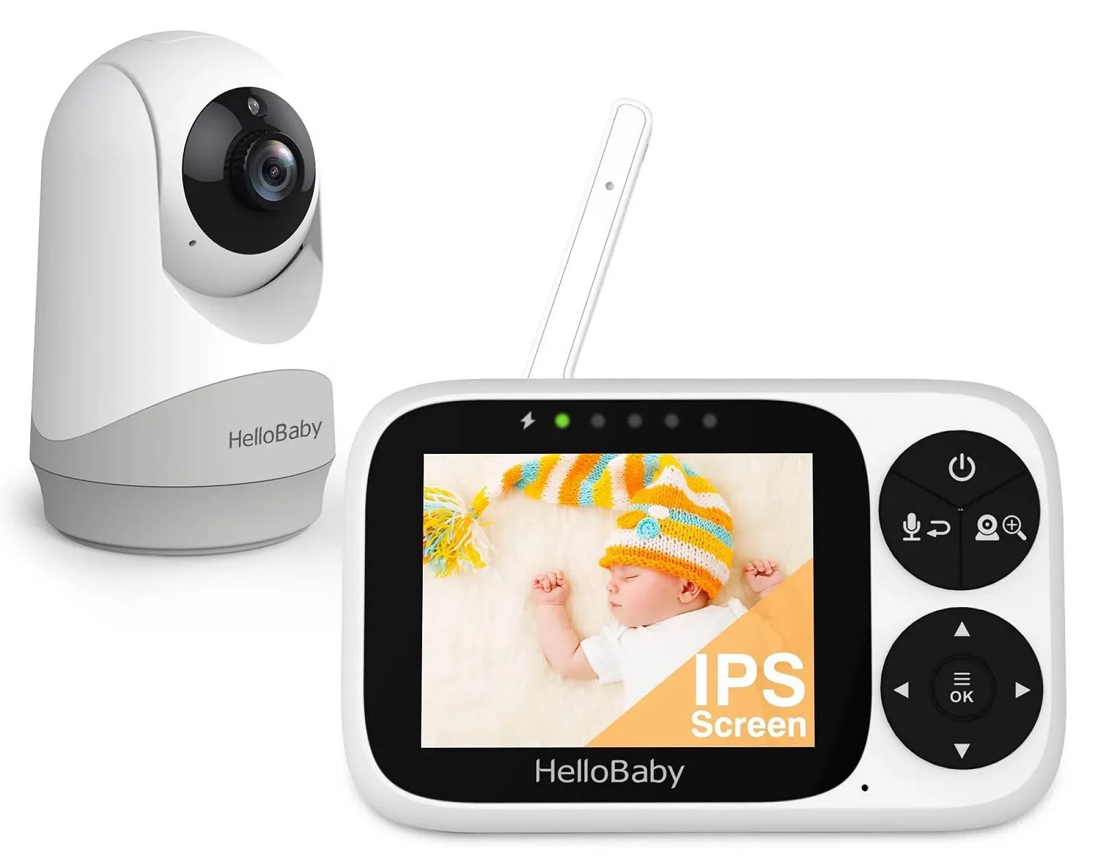 Відеоняня HelloBaby 3.2 дюйма IPS Night Vision Pan Tilt Zoom, фото №1 Відеоняня HelloBaby 3.2 дюйма IPS Night Vision Pan Tilt Zoom, фото №1