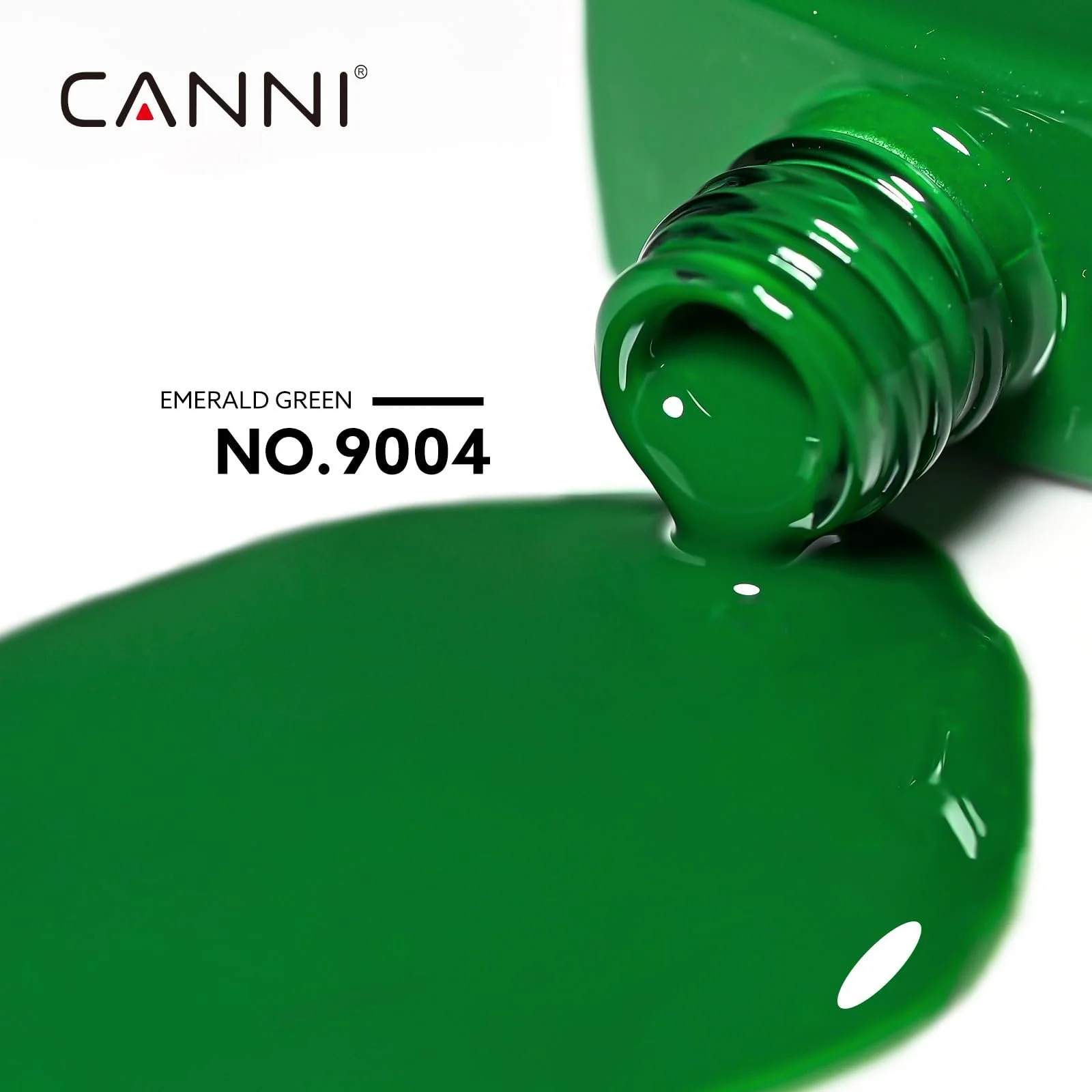 Гель-лак CANNI, натуральний смарагдово-зелений, УФ гель для нігтів, фото №2
