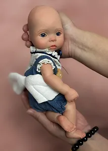 Кукла Abenduot, 11 дюймов, полностью силиконовая, анатомически правильная, мягкая силиконовая кукла Reborn для детей, для коллекционирования на день рождения - Фото 1