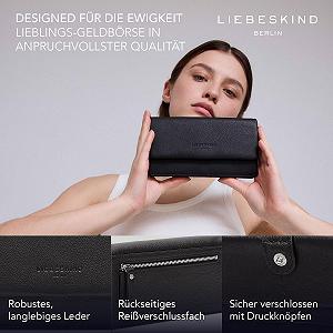 Кошелек Liebeskind Berlin Slam Кожаный Женский Большой много места Черный synthetic.ua - Фото 1