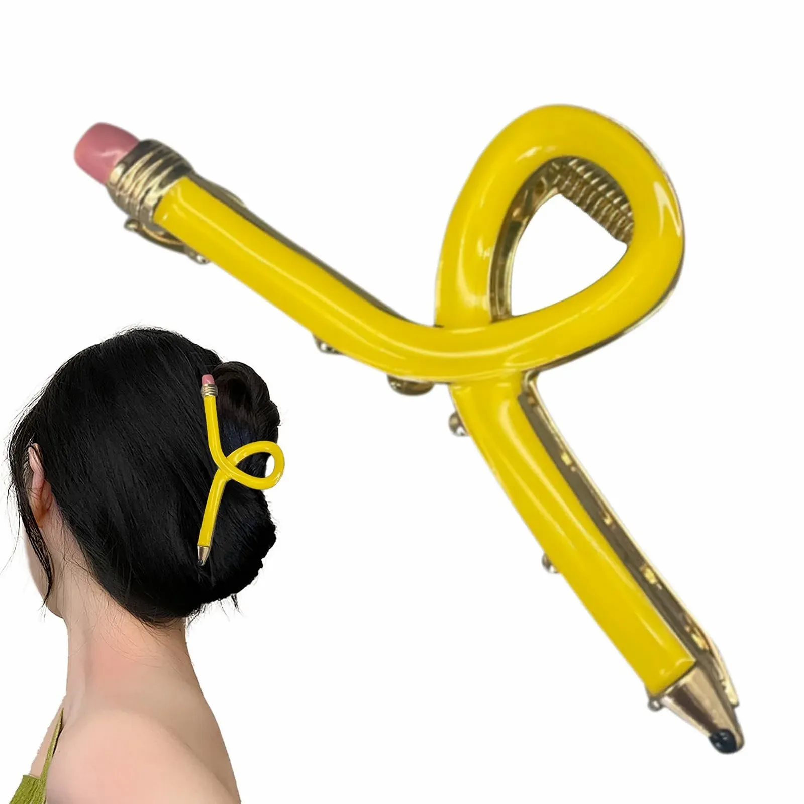 Заколка для волос Метал, в виде карандаша, фото №1 Заколка для волос Метал, в виде карандаша, фото №1