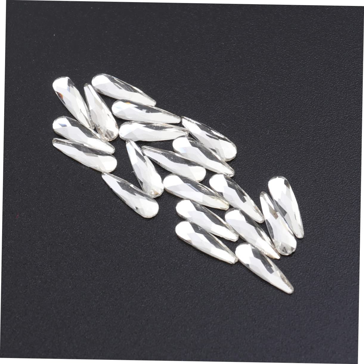 Стрази для нігтів Beavorty 60 шт, білі 3D, фото №6