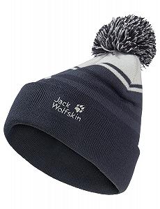Шапка Jack Wolfskin Stripy Pompom Beanie K - Фото 1