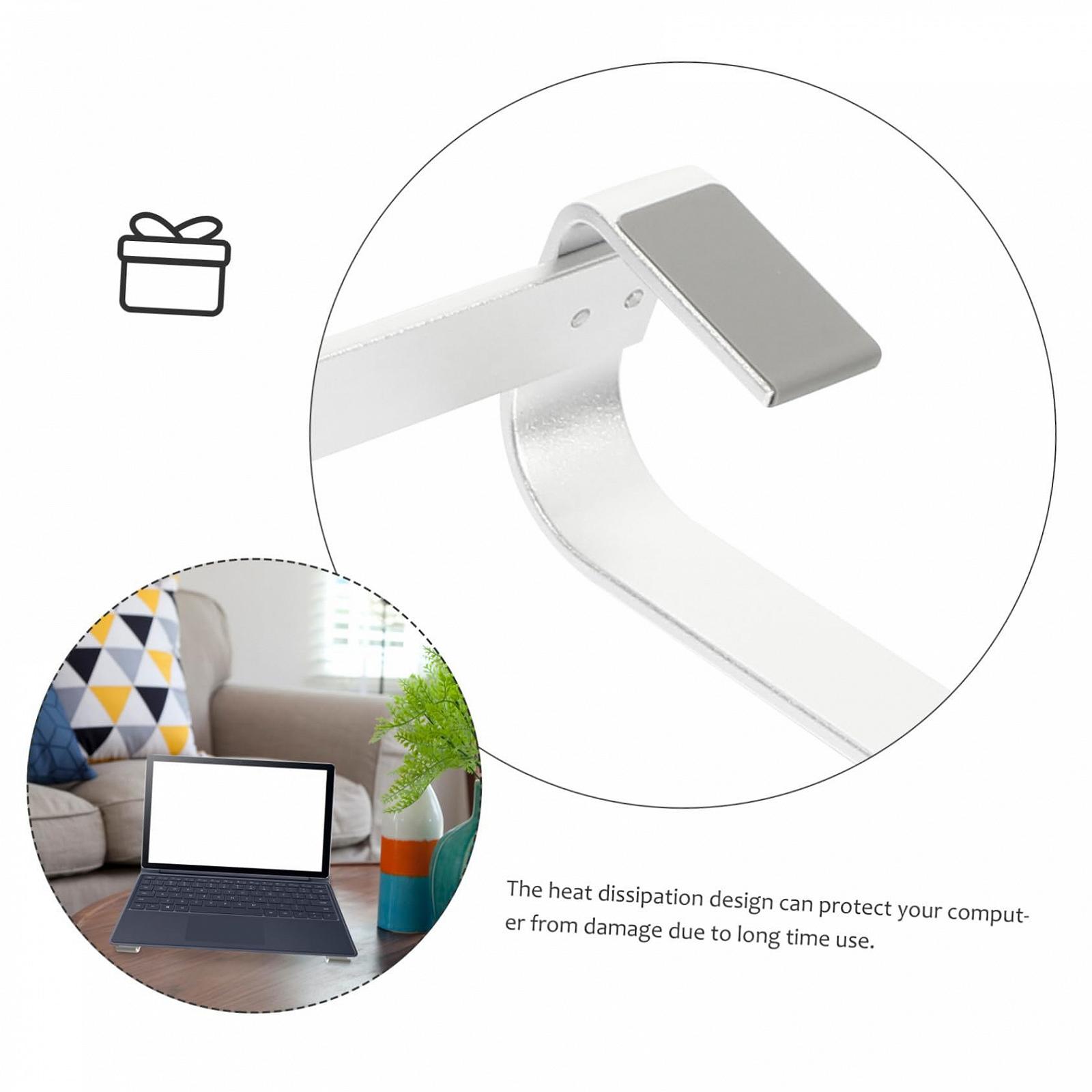 Підставка для ноутбука алюмінієва регульована по висоті ергономічна настільна, фото №4