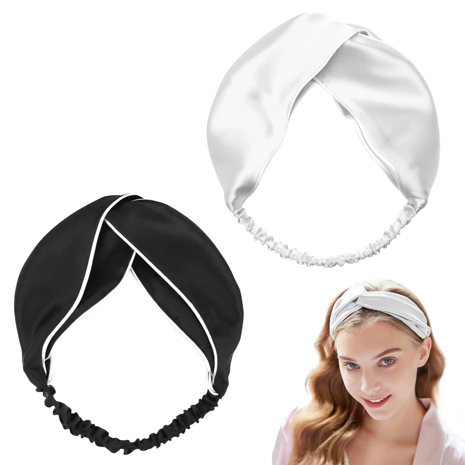 Набір пов'язок на голову для вмивання, фото №1