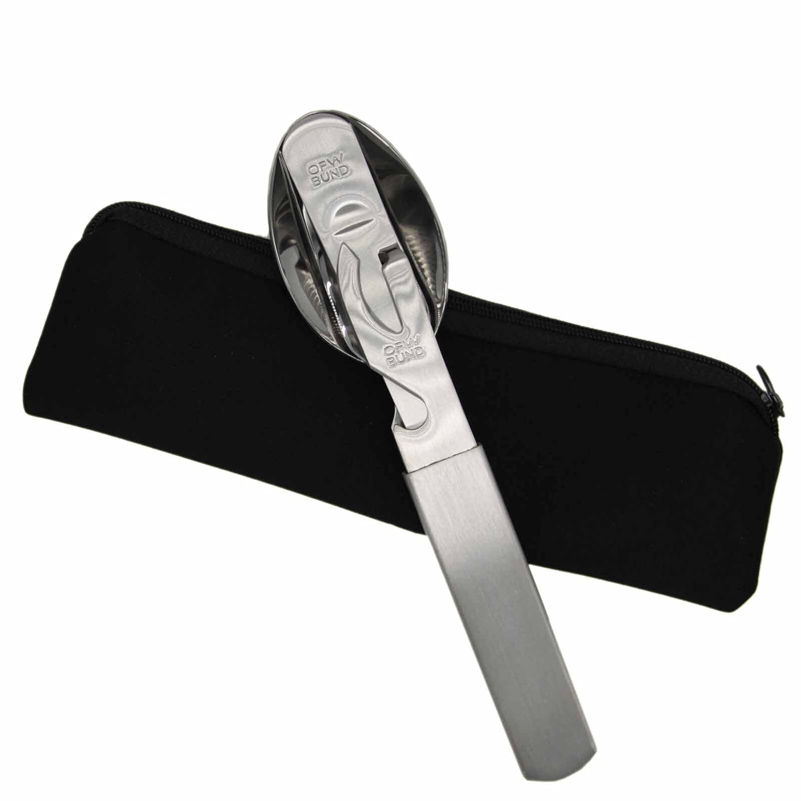 Набір столових приборів Unbekannt German армійський з неопреною футляром, фото №1