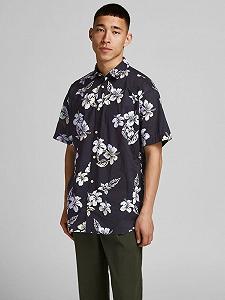 Рубашка Jack&Jones LTN 12187954 тёмно-синий XL - Фото 1