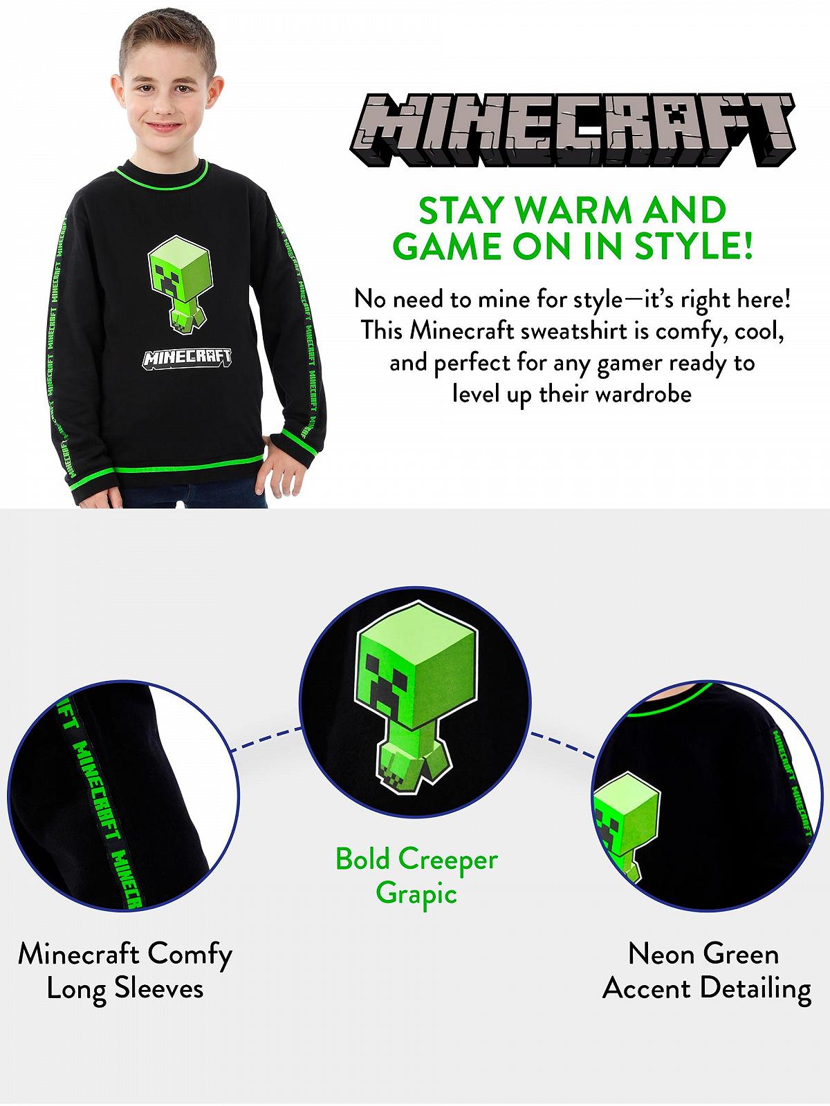 Толстовка Minecraft Creeper для хлопчиків, фото №6