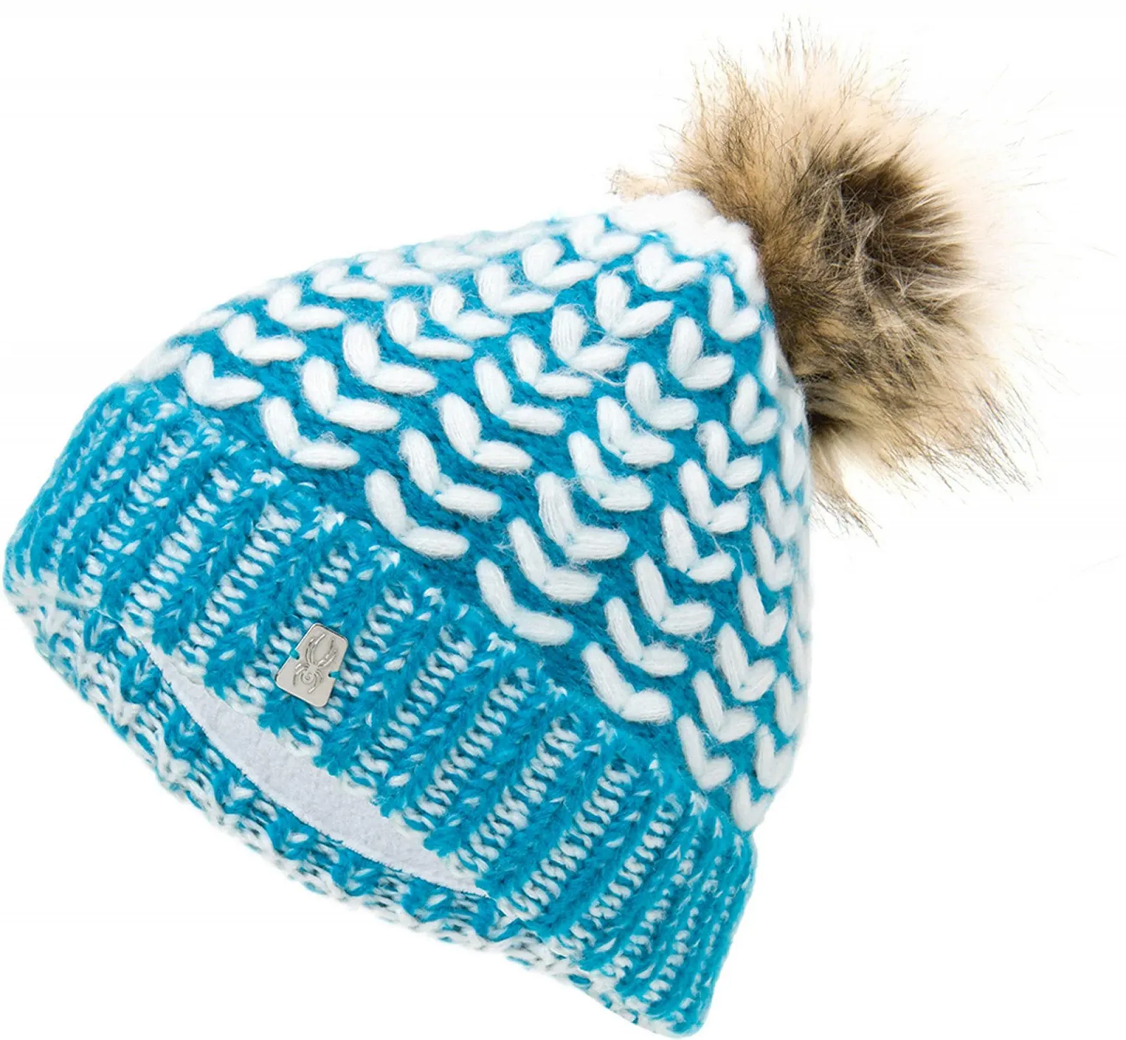 В'язана Шапка з Бубоном Spyder Flight Sky для Дівчат, Зимова, Лижна, фото №1