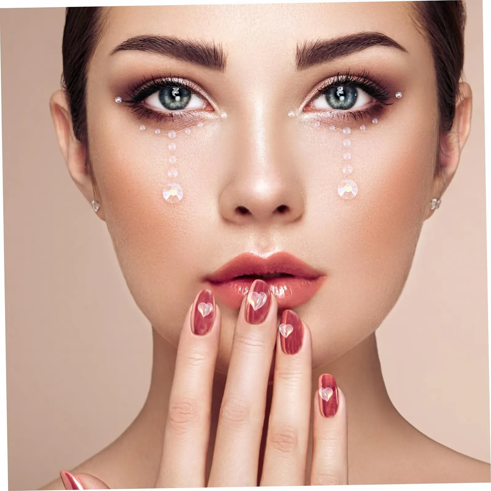 Стразы для ногтей DOITOOL 4 листа для маникюра, для DIY дизайна ногтей и креативного дизайна ногтей, подходят для девушек, разные дизайны, фото №6