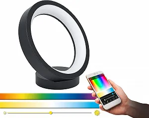 Настільна лампа EGLO Crosslink MARGHERA-C 32326 16 Вт Диммована 2700-6500K Чорна - Фото 1