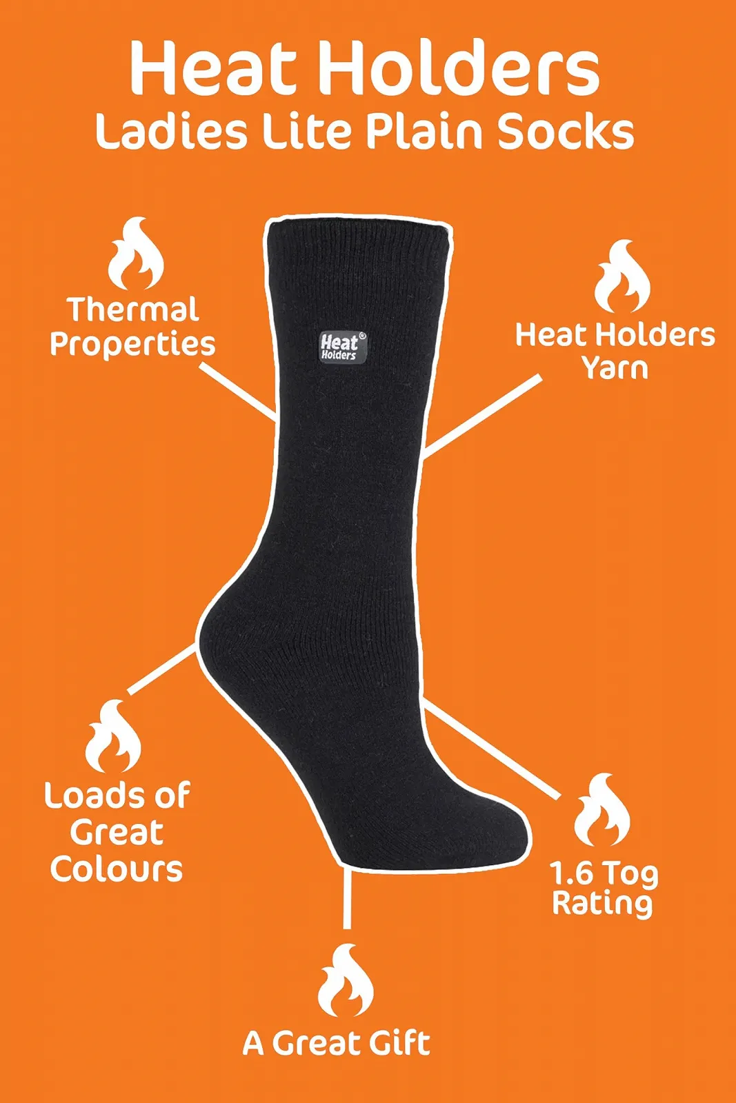 Шкарпетки HEAT HOLDERS Lite Жіночі Теплі Термошкарпетки 37-42 EU, фото №5 Шкарпетки HEAT HOLDERS Lite Жіночі Теплі Термошкарпетки 37-42 EU, фото №5