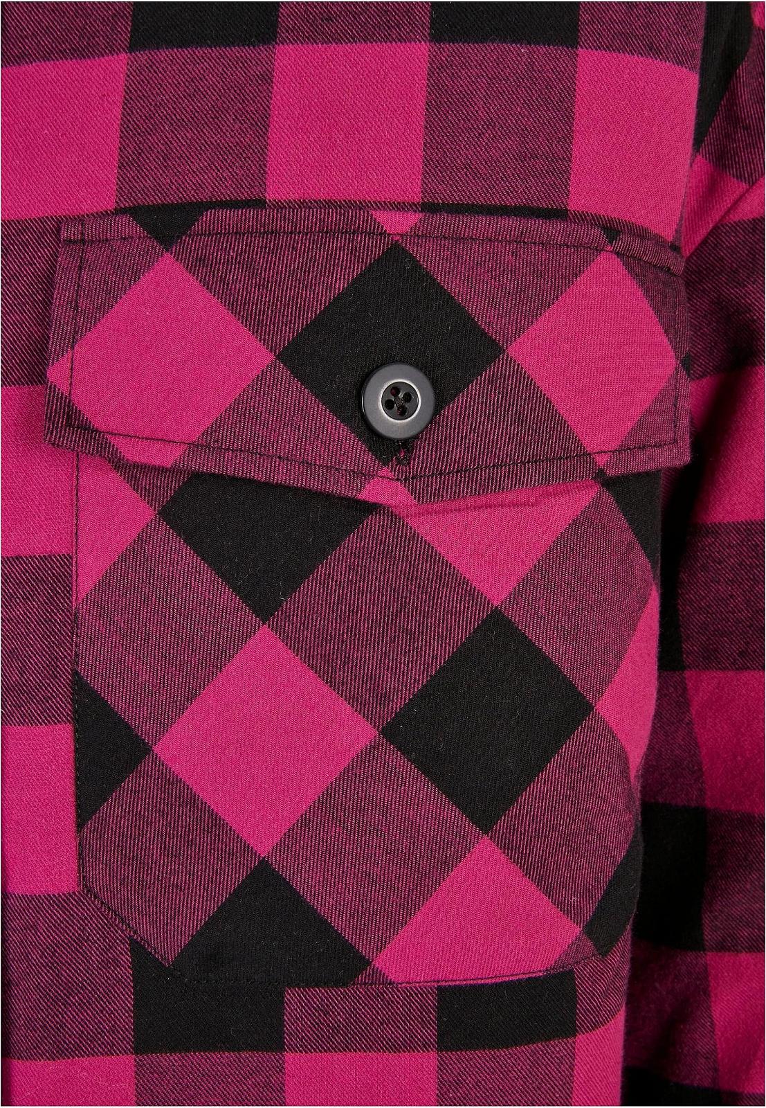Куртка-рубашка Urban Classics Женская Ladies Flannel Padded Overshirt в клетку, разные цвета, размеры XS - 5XL, фото №6