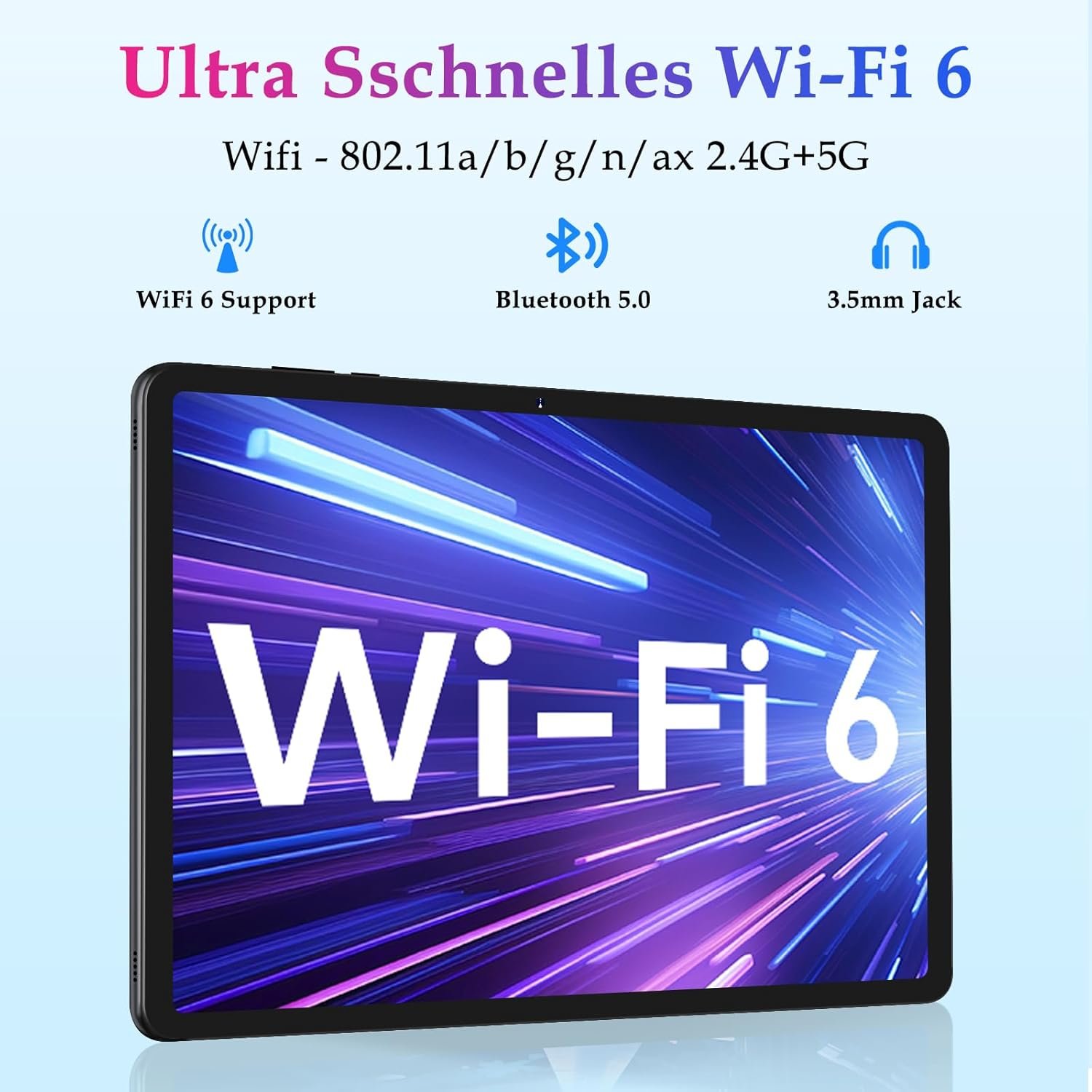 Планшет 10.1" ZIOVO Z138 6+14/128Gb 8 ядер Android 14 6000 mAh Черный, фото №6