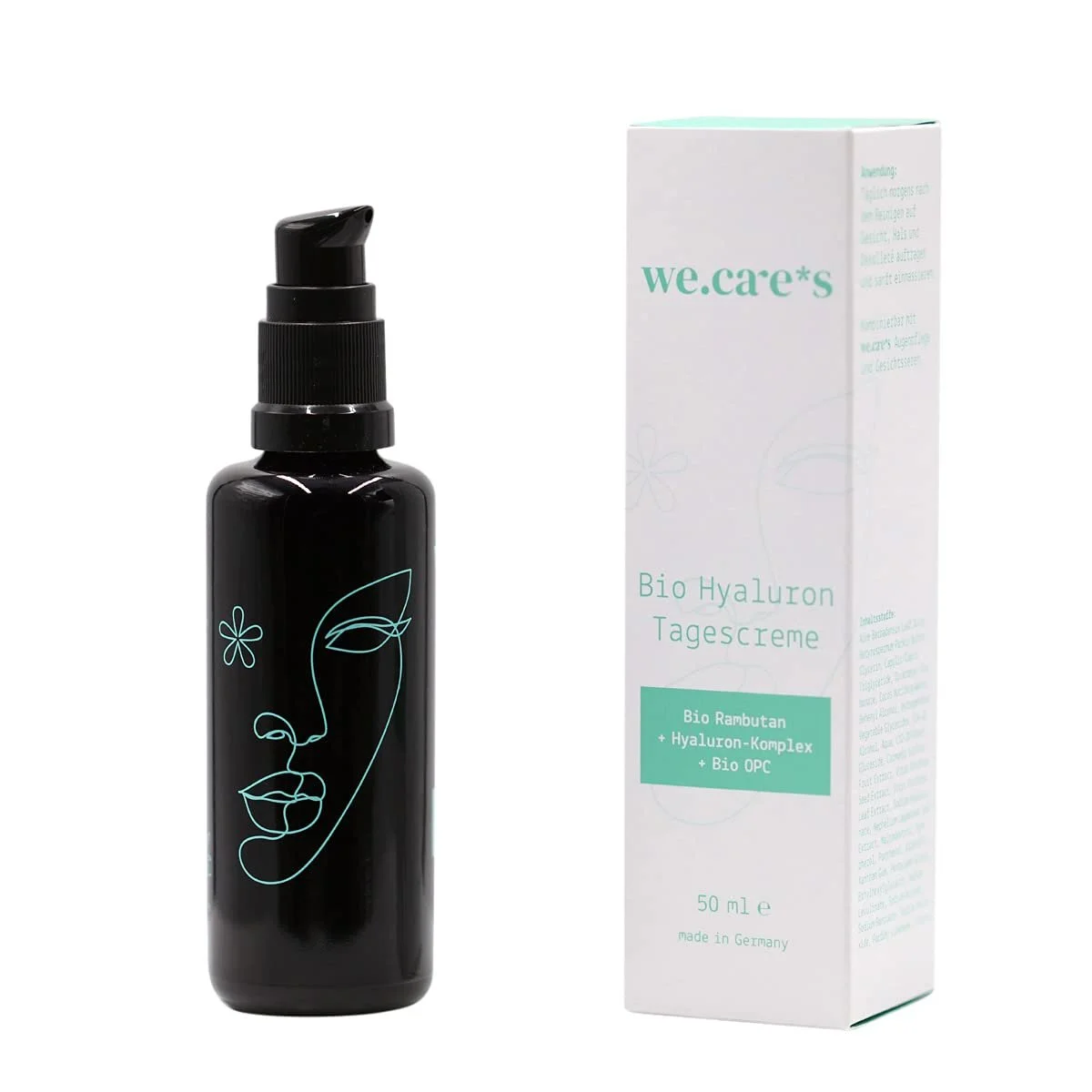 Денний крем wecares Organic Hyaluronic зволожуючий антивіковий веганський з алое вера та рамбутаном, фото №3 Денний крем wecares Organic Hyaluronic зволожуючий антивіковий веганський з алое вера та рамбутаном, фото №3