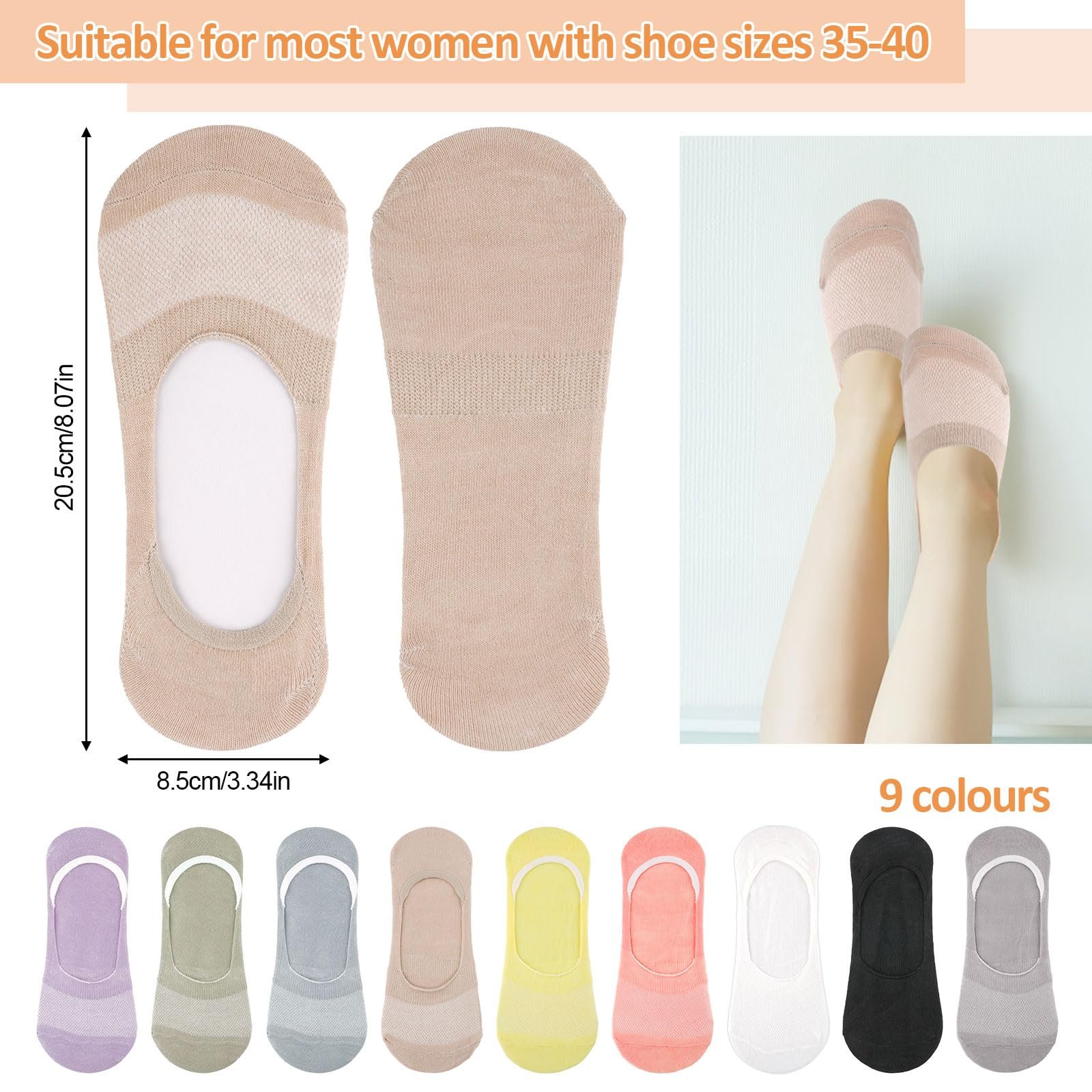 Шкарпетки Hopton 9 пар жіночих, 35-40, фото №2