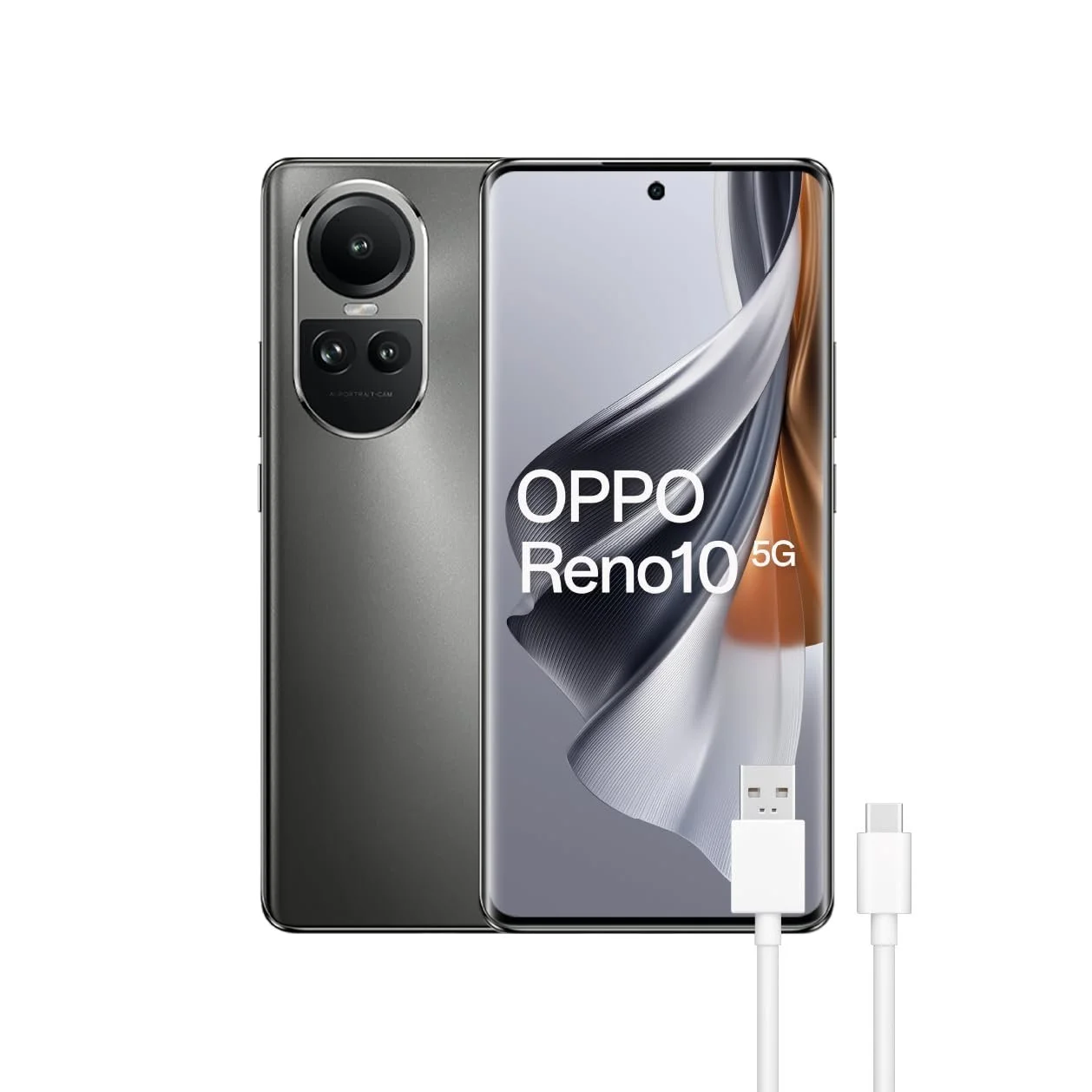 Смартфон Oppo Reno10 5G Dual 8GB/256GB Silvery Grey, фото №1