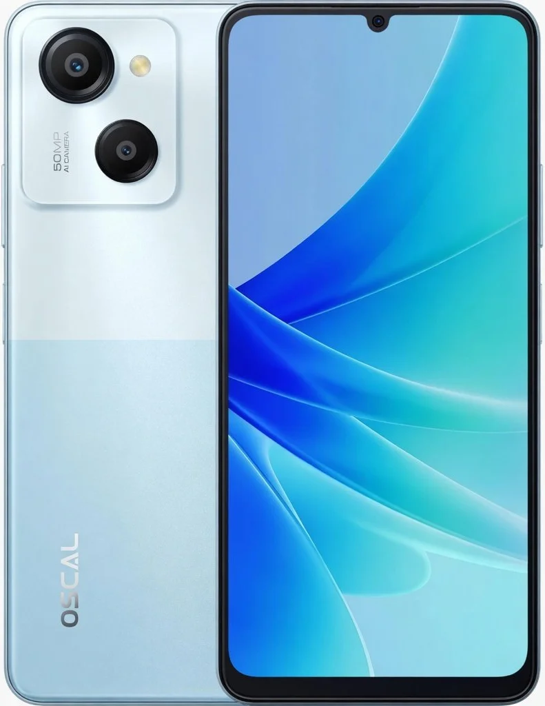 Смартфон 6.75" Oscal MODERN 8 8/256Gb 4G 2-SIM NFC 8 ядра Android 13 Ripple Blue, фото №1
