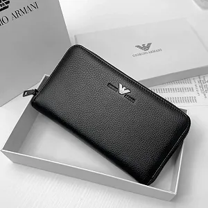 Чоловічий шкіряний гаманець на блискавці Giorgio Armani клатч на замку армані ціна на synthetic.ua - Фото 1 Чоловічий шкіряний гаманець на блискавці Giorgio Armani клатч на замку армані synthetic.ua - Фото 1