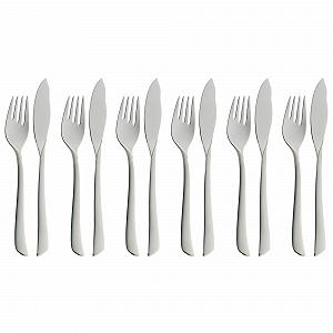 Купити Набір рибних столових приборів WMF Virginia 1142356396, 12 предметів, нержавіюча сталь Cromargan Protect - Фото 1 Набір рибних столових приборів WMF Virginia 1142356396, 12 предметів, нержавіюча сталь Cromargan Protect - Фото 1